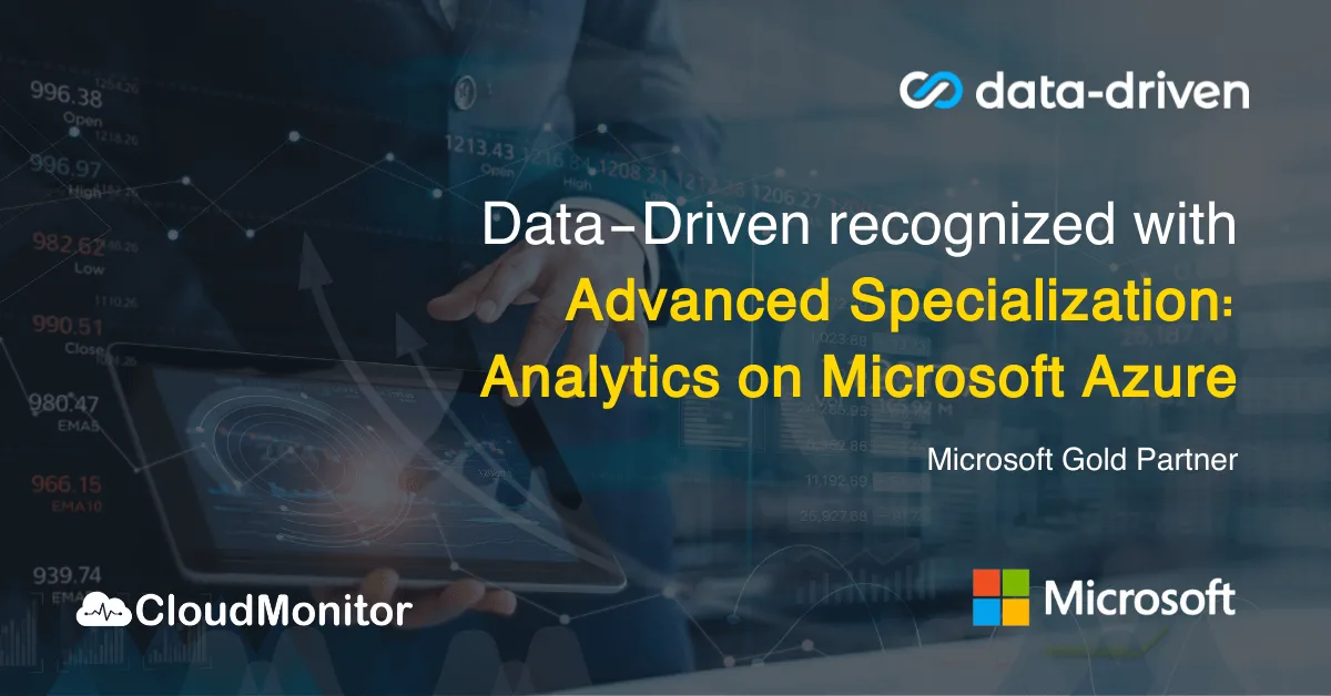 Data-Driven recognized with Advanced Specialization Analytics on Microsoft Azure