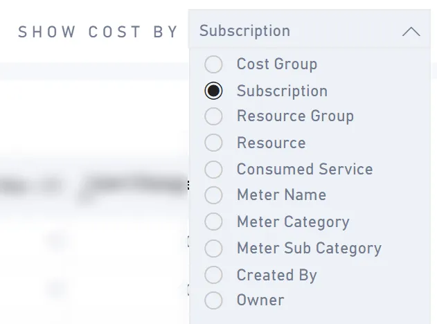 Show Costs by