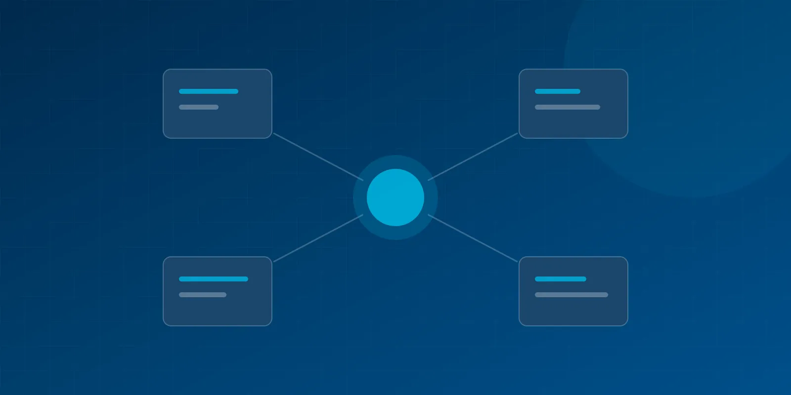 Four CloudMonitor products connected to a central platform hub