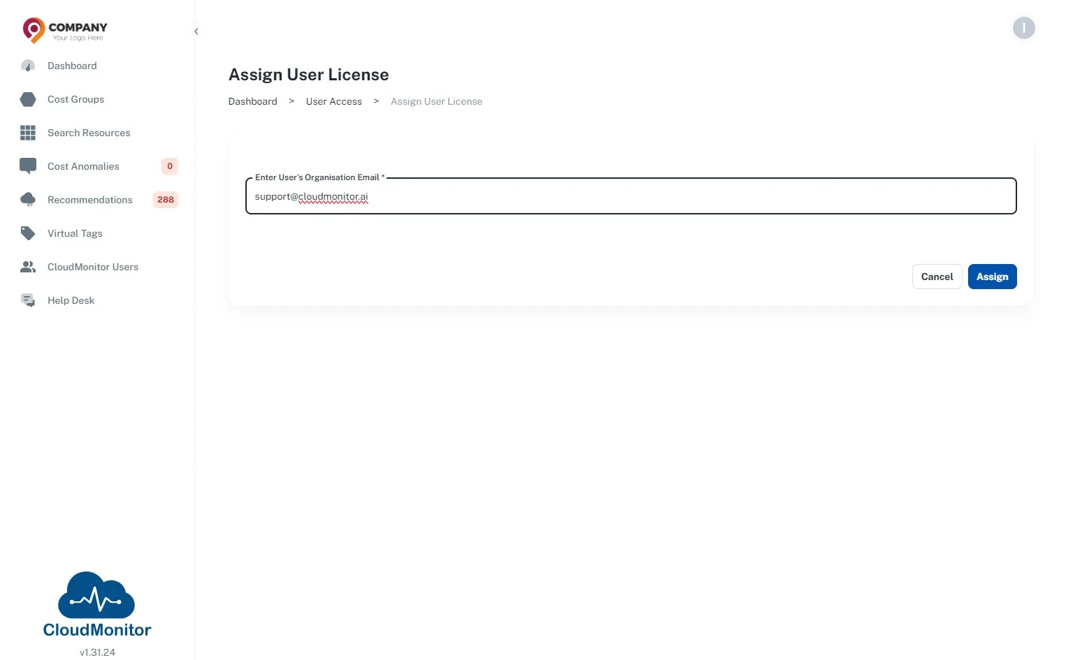 Click "Assign"