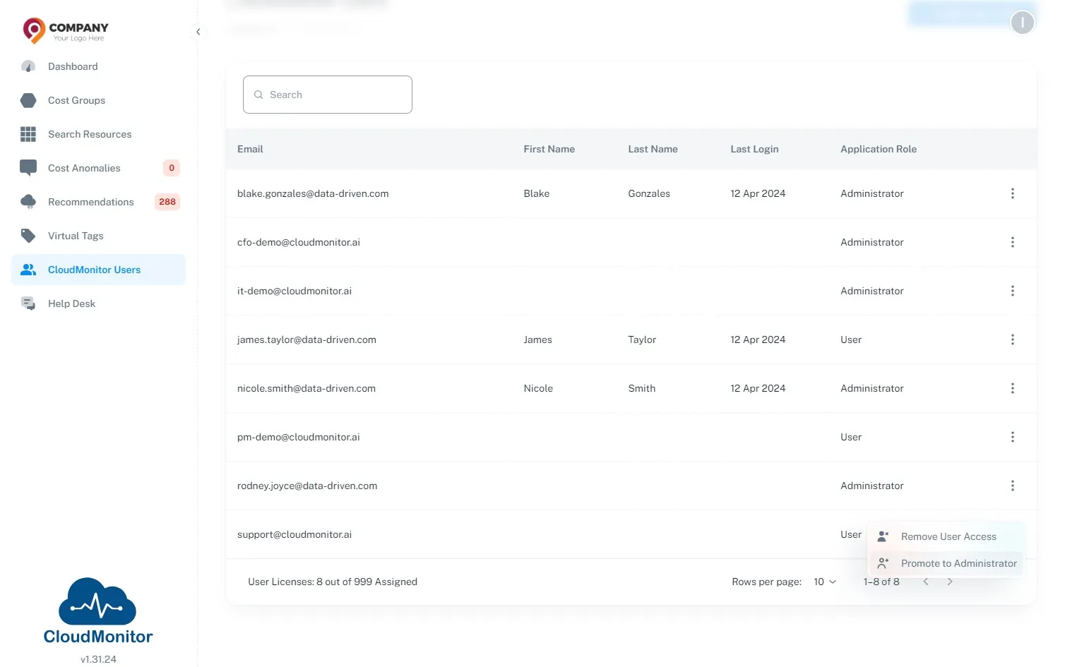 Next, If you wish to promote them as Administrators, Click "Promote to Administrator"