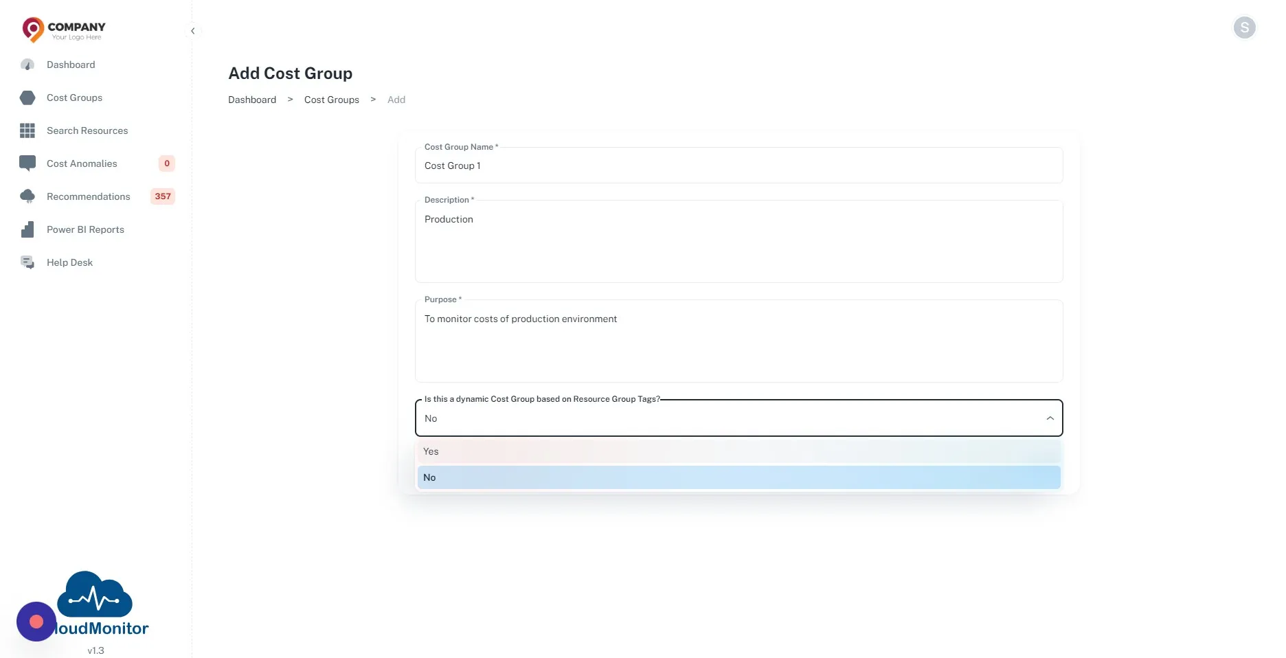 If you don't want to use that feature, select "No" and click "Save"