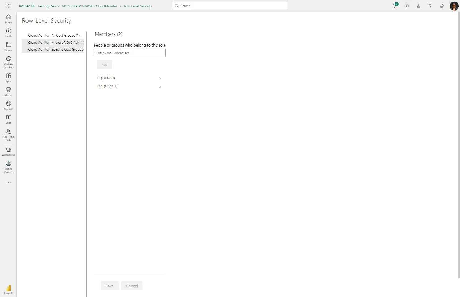 Click "CloudMonitor: Microsoft 365 Administrator"