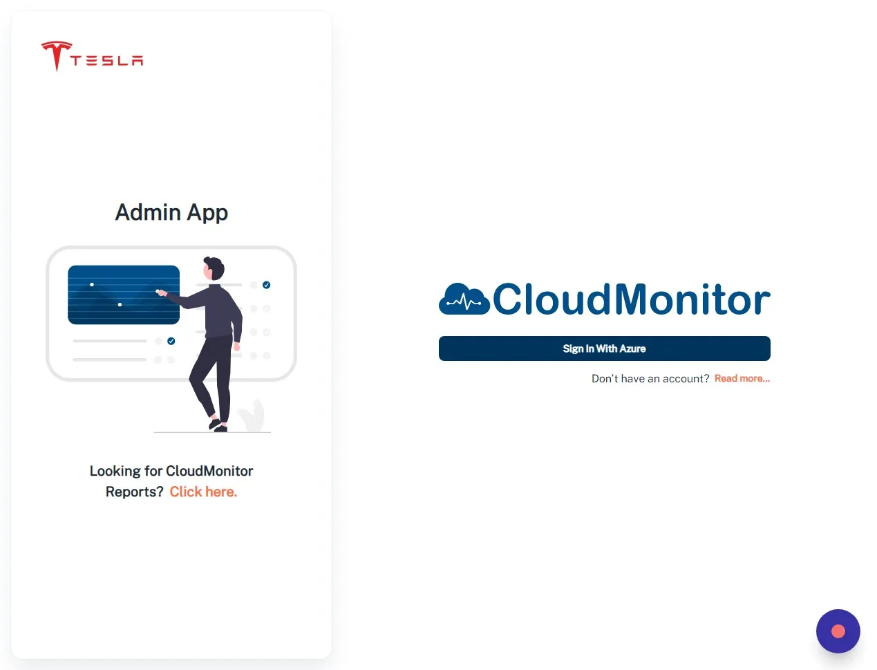 Click "Sign In With Azure"