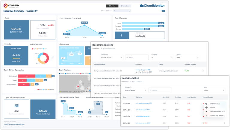 Live Demo Implementing a FinOps mindset with CloudMonitor